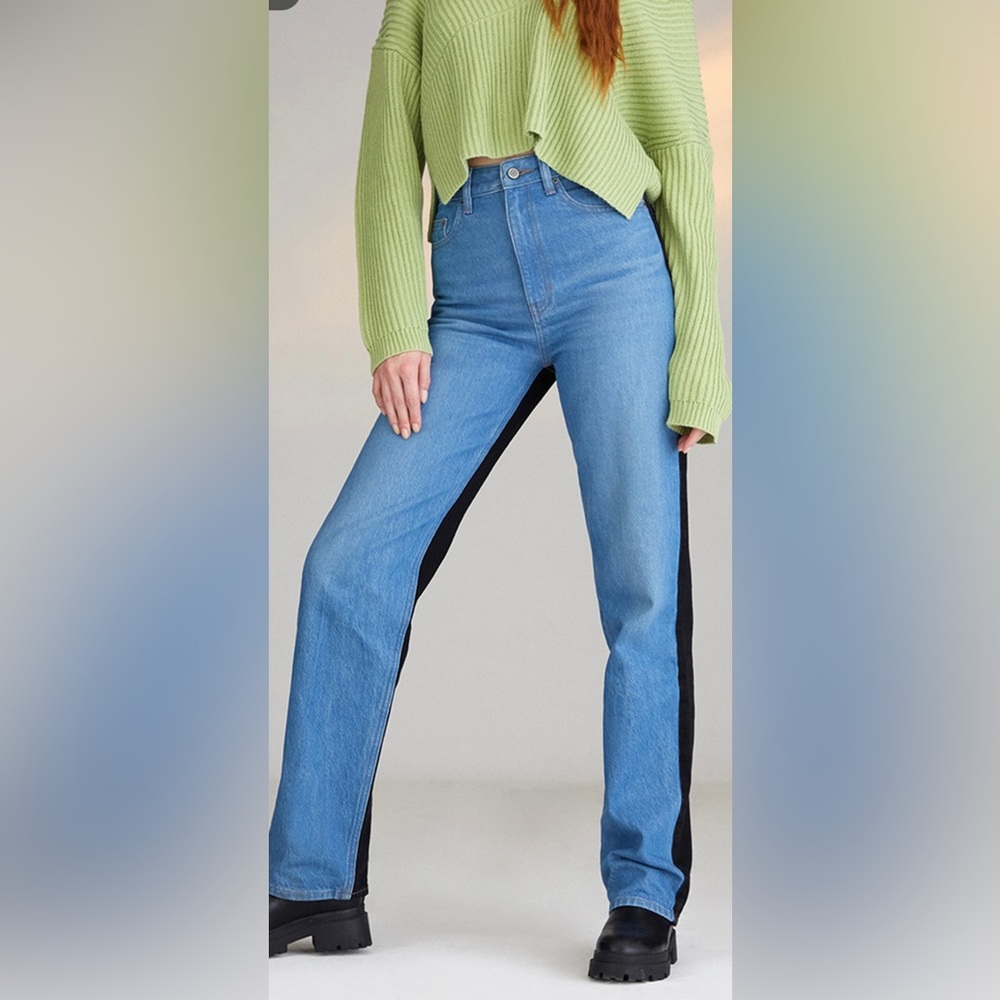 PacSun black and denim jeans